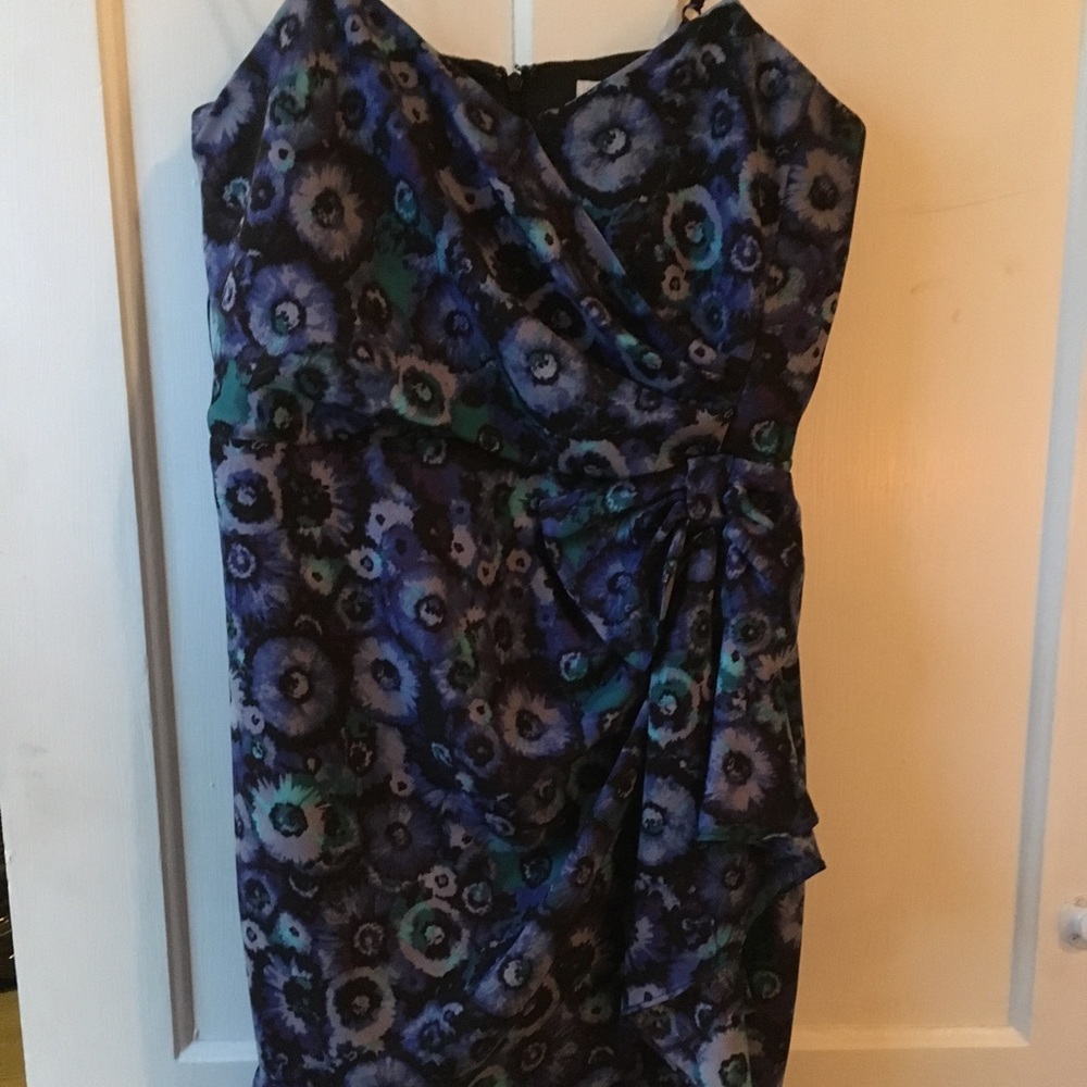 Lauren Conrad blue mid length dress